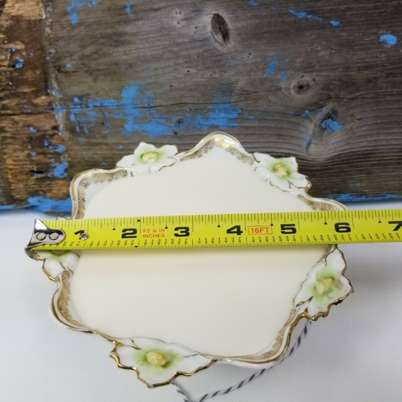 Antique RS Prussia Germany Footed Bowl Candle - Picture 5 of 8